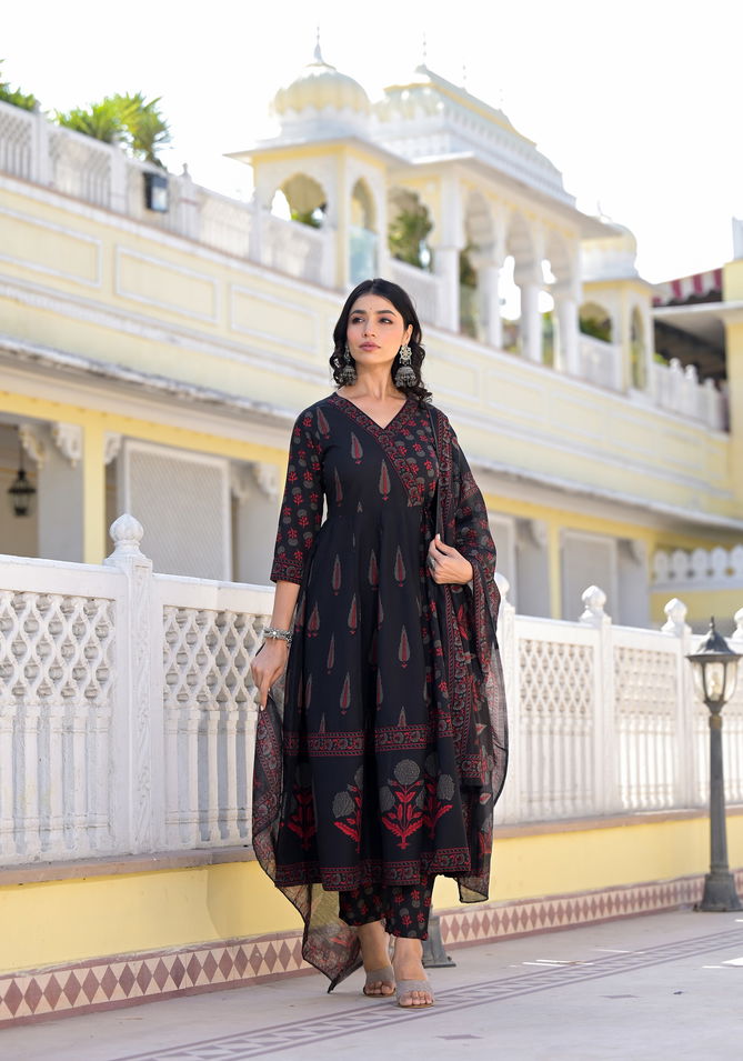 193 Dhruvi Designer Rayon Printed Kurti With Bottom Dupatta Wholesale Shop In Surat
